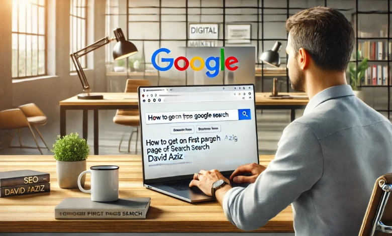 How to Get on First Page of Google Search: David Aziz's Proven Strategies